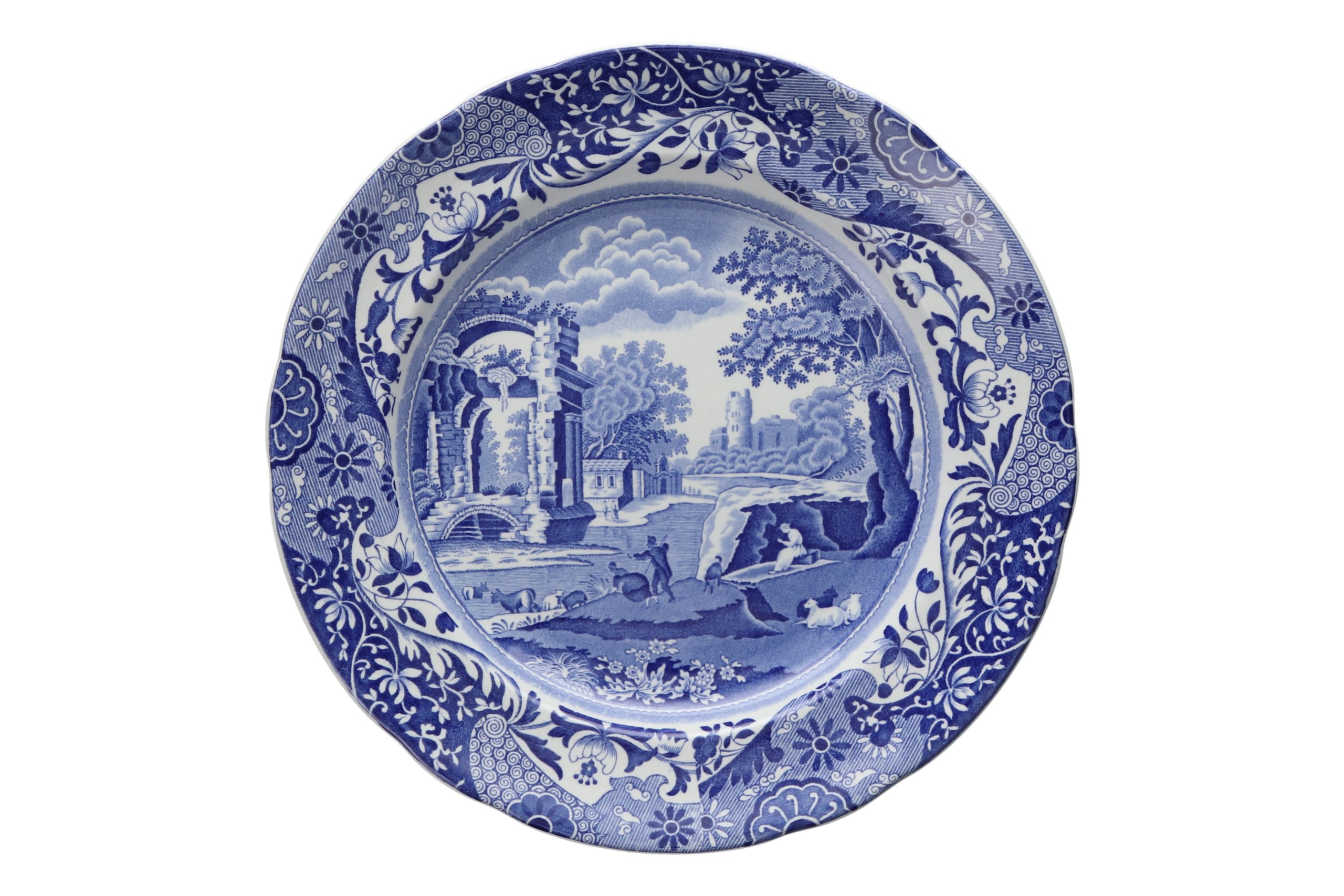 Spode Blue Italian (Copeland Spode) Breakfast / Lunch Plate