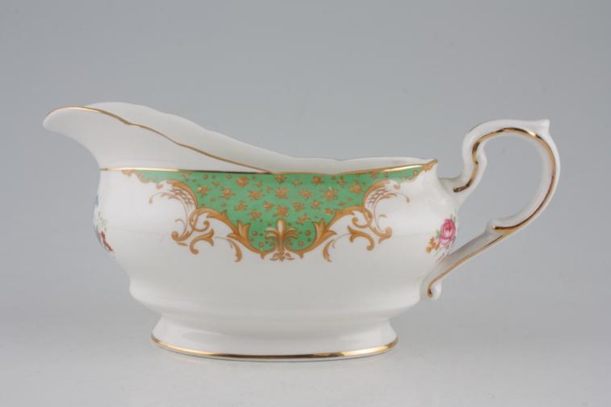 Paragon Rockingham Paragon Rockingham - Green Sauce Boat | Chinasearch