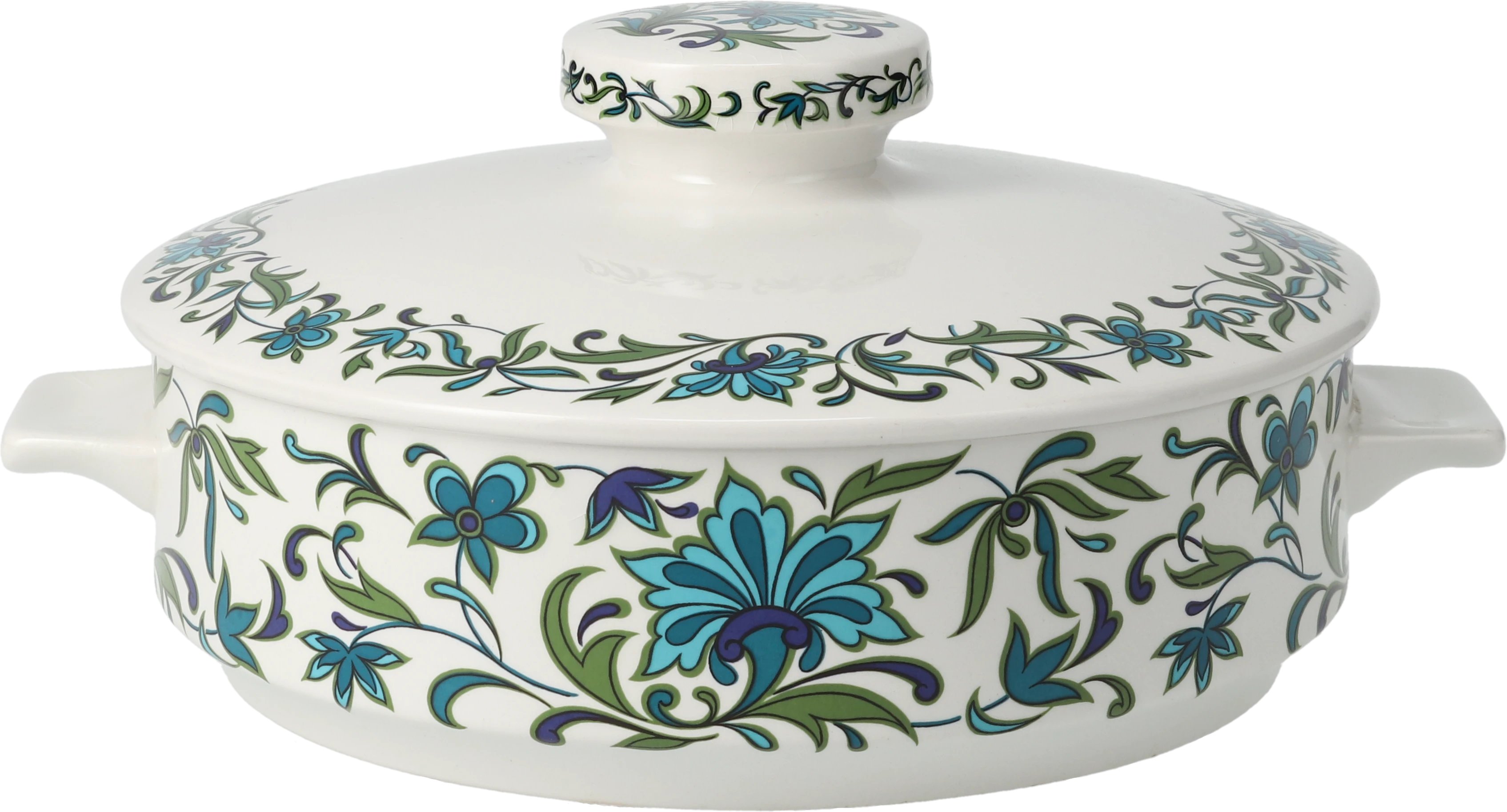 Susie Cooper Art Nouveau - Blue Vegetable Tureen with Lid