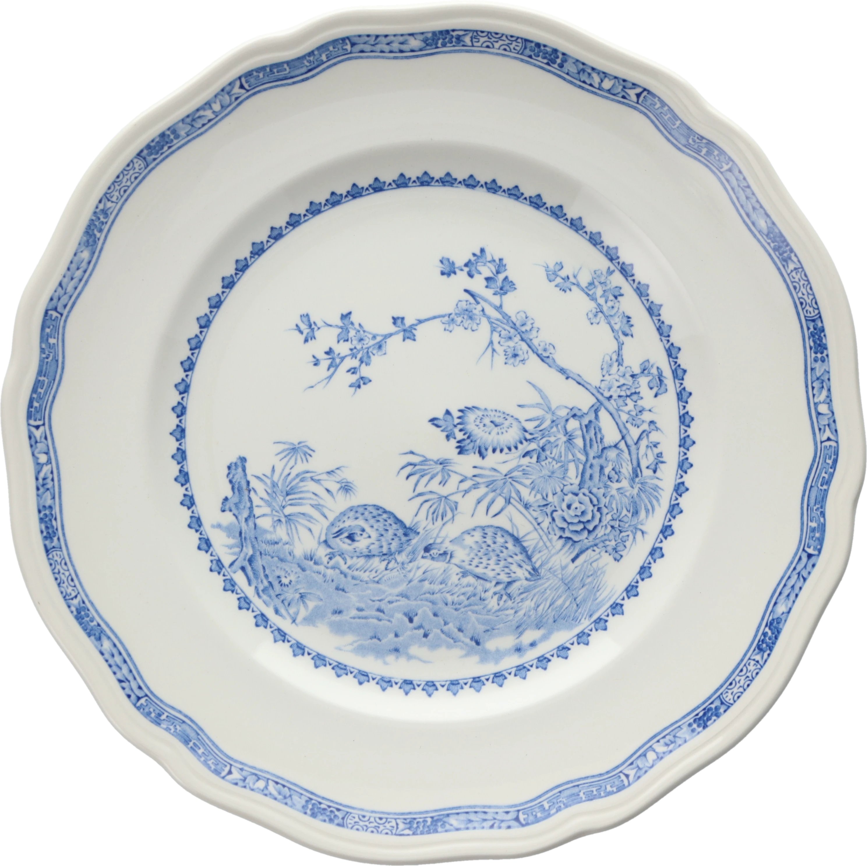 thumbnail image 2 of Furnivals Quail Blue England Vintage Dinnerware – Blue & White Ceramic Dishes 2 of 6