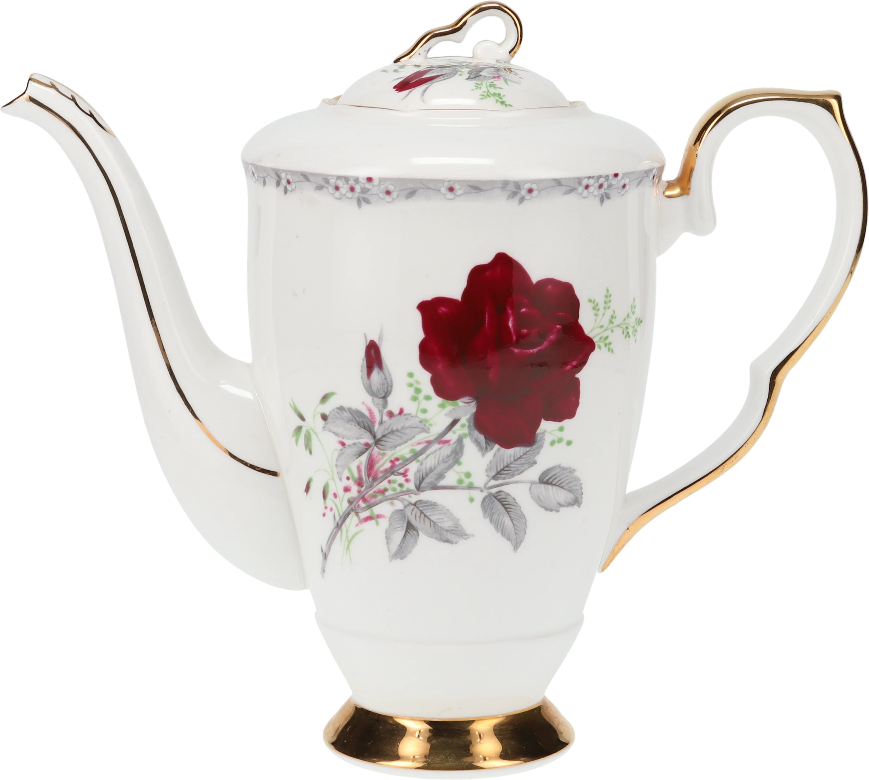 Royal Stafford Roses To Remember - Red Coffee Pot | We'll find it