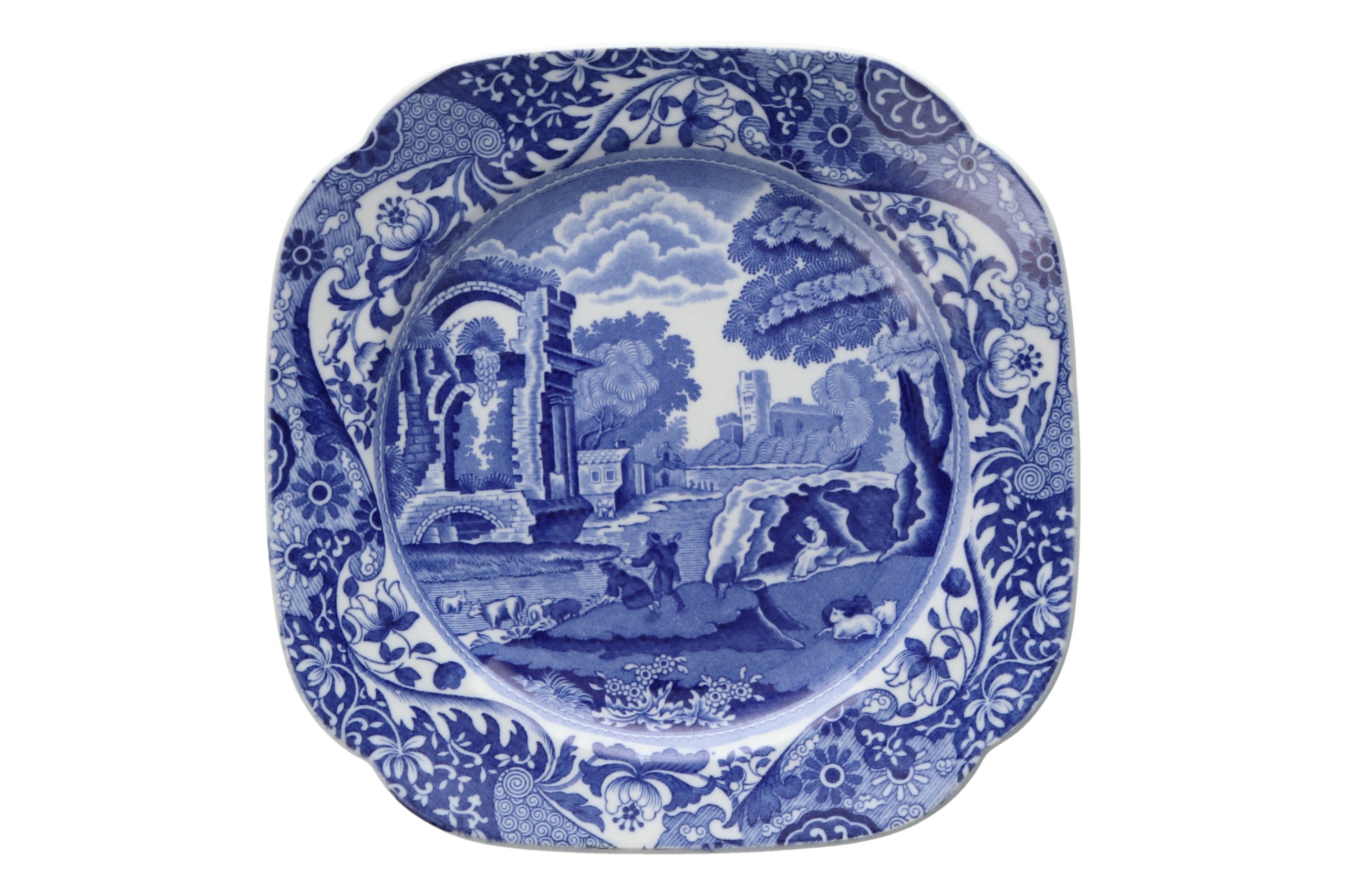 Spode Blue Italian (Copeland Spode) Cake Plate | Chinasearch