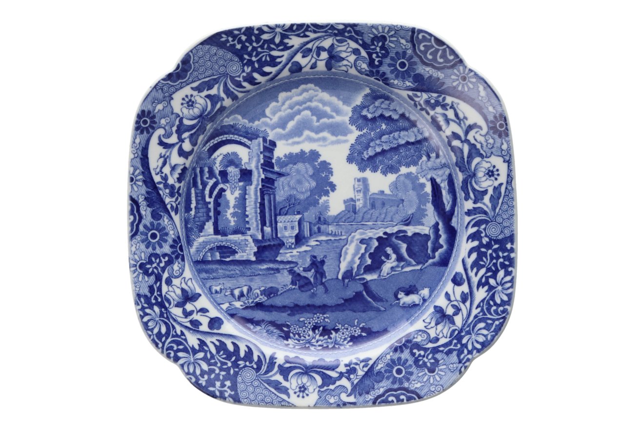 Spode Blue Italian (Copeland Spode) Cake Plate | Chinasearch