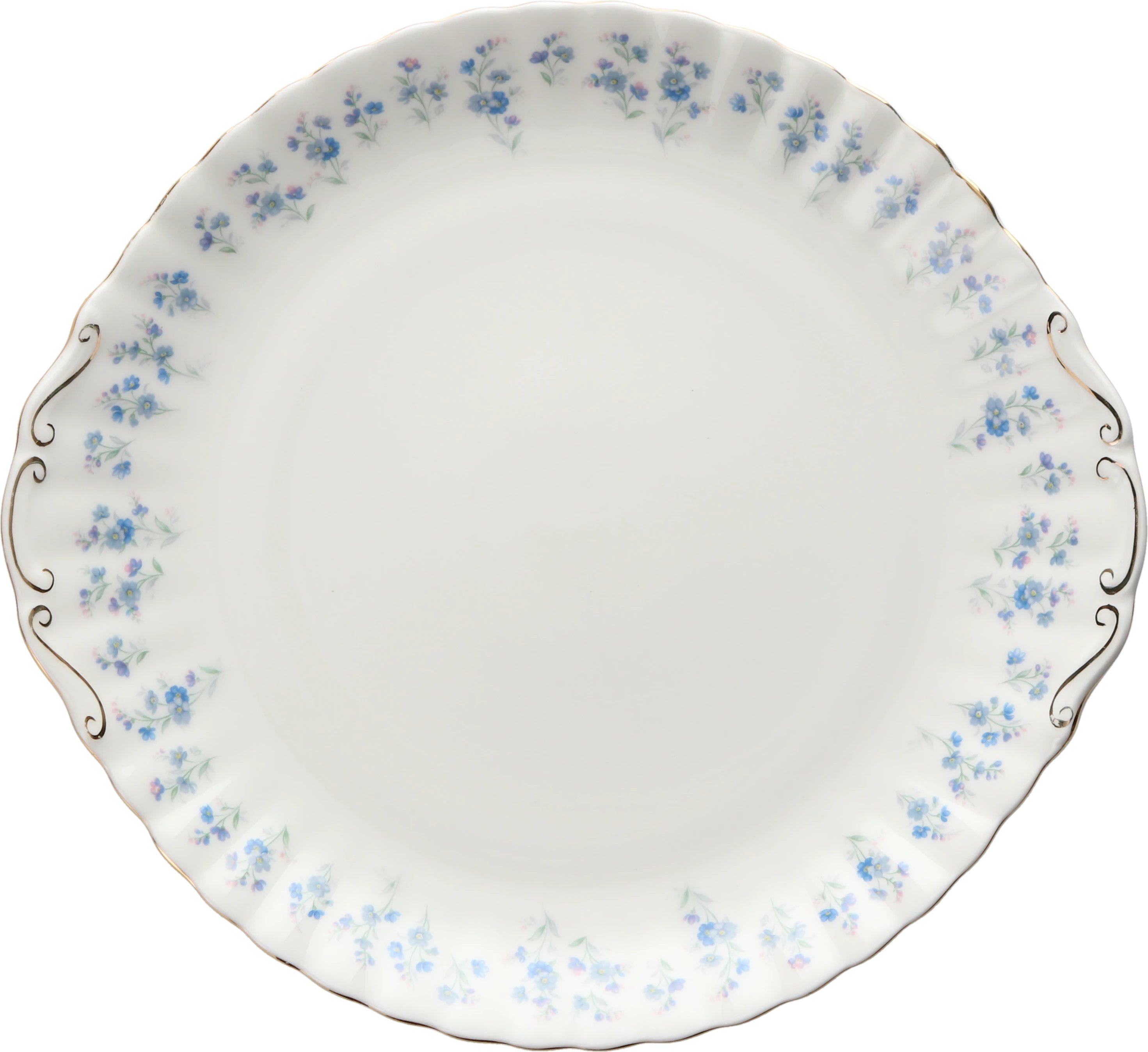 Burleigh Blue Calico Cake Plate | We'll find it for you | Chinasearch
