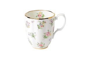 Service à Thé Royal Albert 100 Years - Tasse, Soucoupe Et Assiette à Dessert 20 Cm, Motif Bouquet 1990 Jaune, Porcelaine Anglaise, Coffret Cadeau