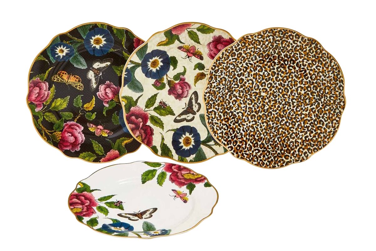 Spode Puzzles Spode Creatures of Curiosity Set of 4 Plates | Chinasearch