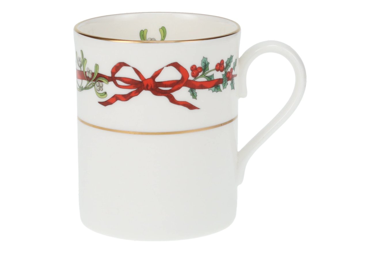ROYAL WORCESTER Holly Ribbonsティーカップ&ソーサー ロイヤル 