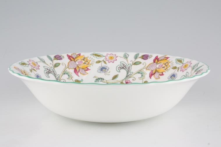 Minton Haddon Hall - Green Edge Serving Bowl | Chinasearch