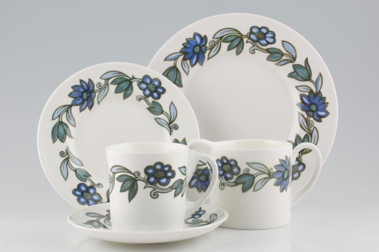 Susie Cooper Art Nouveau - Blue Vegetable Tureen with Lid